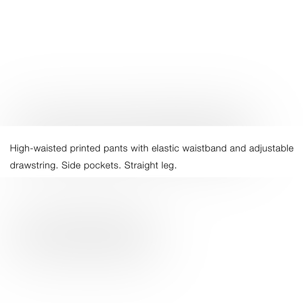 NWT Zara High Waist Printed Pants Size Small - Picture 5 of 5